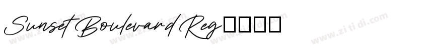 Sunset Boulevard Reg字体转换